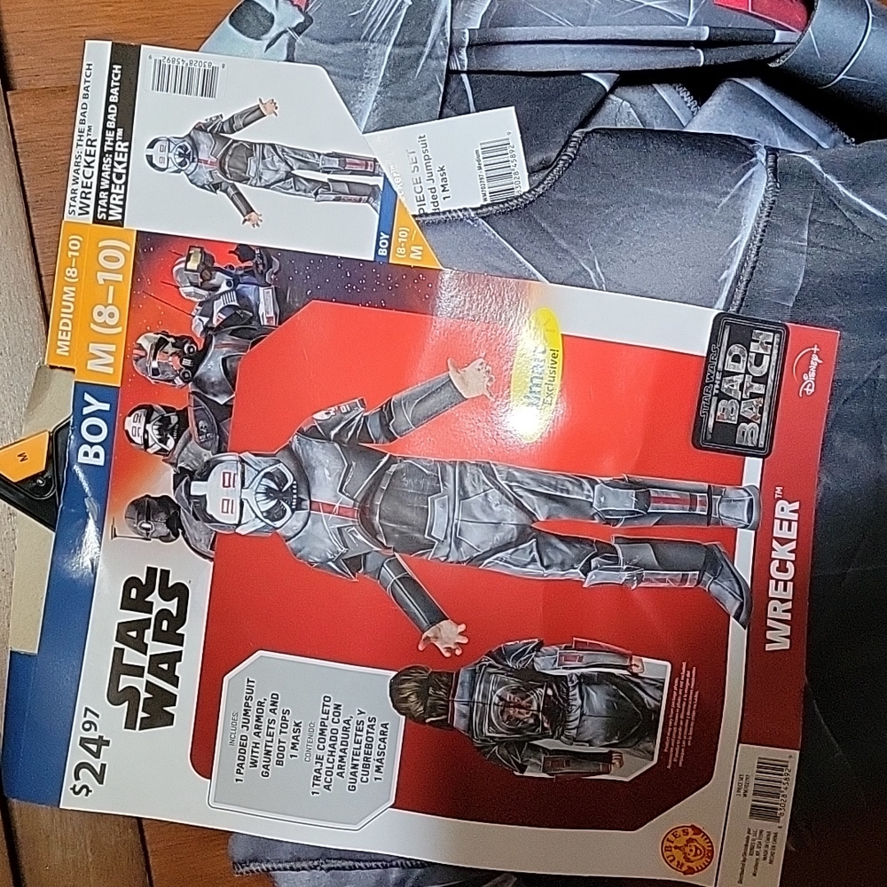 New star wars costume size 8-10
